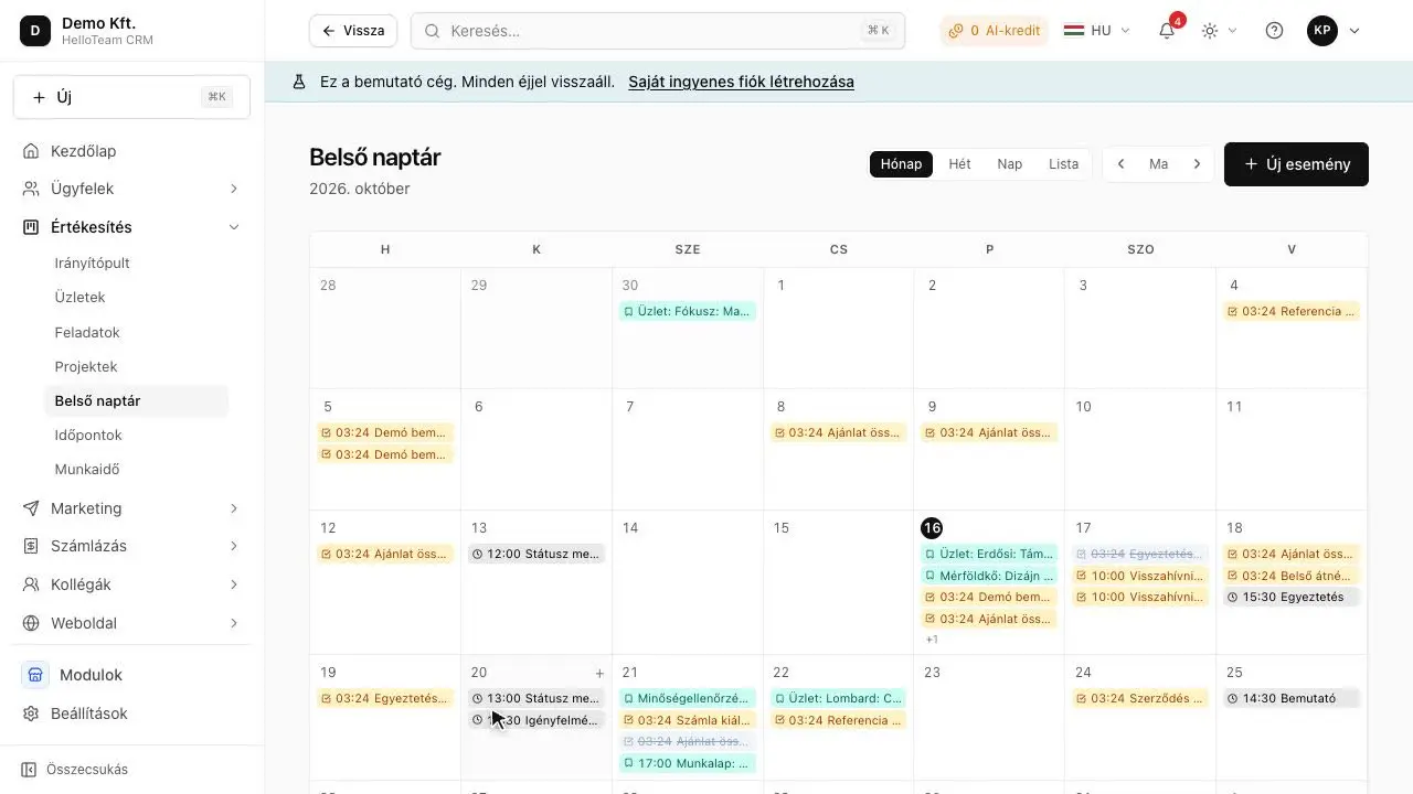 A task from the calendar, with a reminder